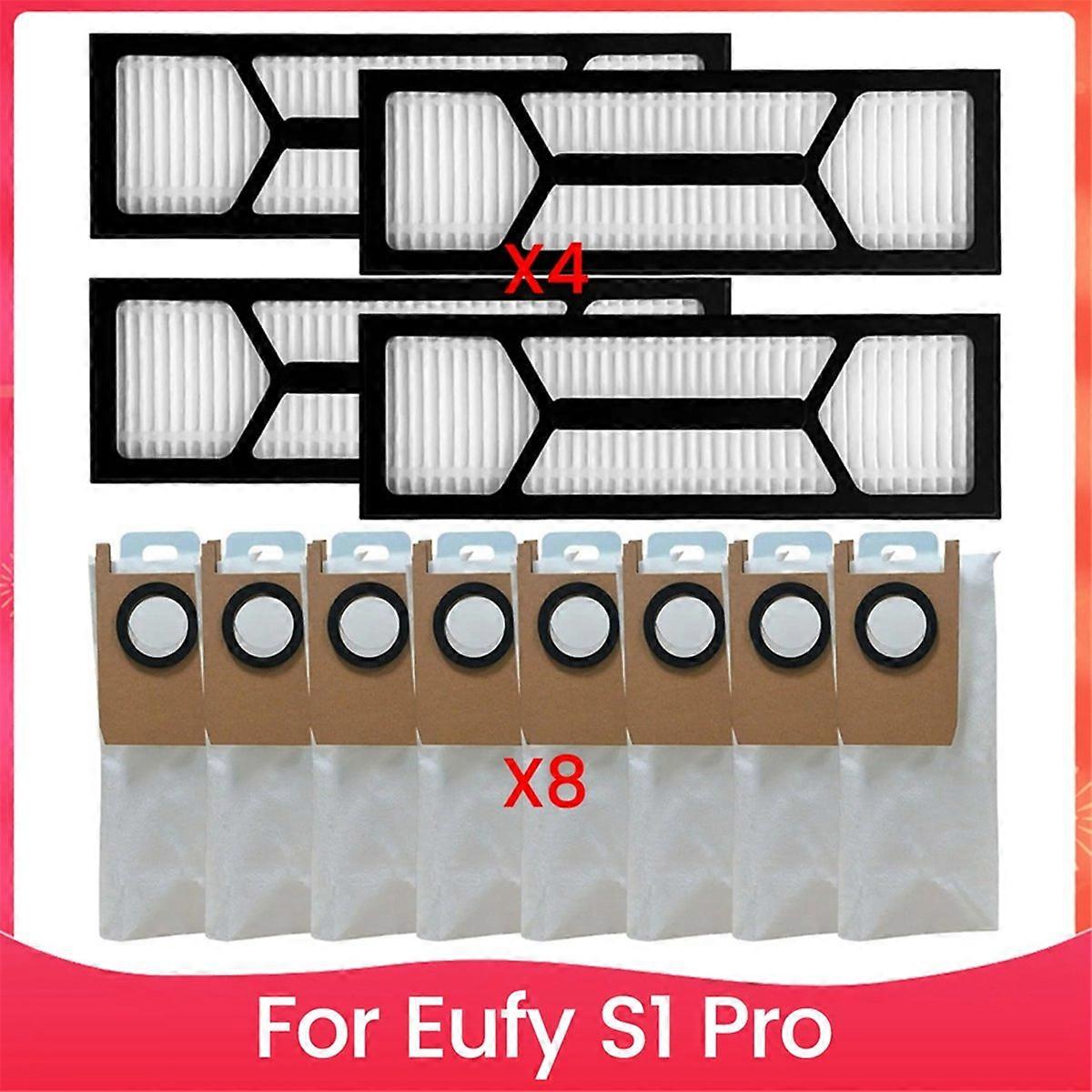 Ersatzstaubbeutel Für S1 Pro, Hepa-filter Und Milbenschutzbeutel, Kompatibles Ersatzset, Hohe Effizienz, Für Den Hausgebrauch, Staubsaugerzubehör.