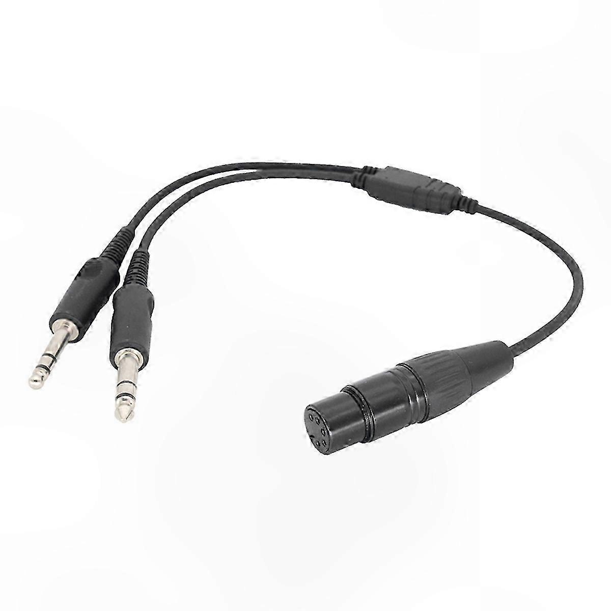 Headset-adapter Für Die Luftfahrt Mit 2 X 5-poligen Steckern, Stecker-buchse-adapter Für Ga-kopfhörer, Pilotenverbindungskabel