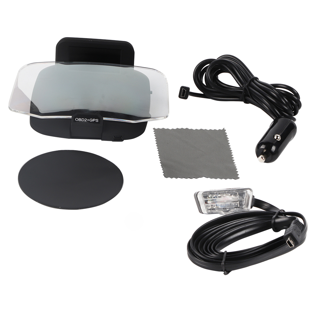 C1 Obd2+gps Led Head-up-display-geschwindigkeitsprojektor Für Autos, Obd-diagnosesystem, Tachometerprojektionswerkzeug