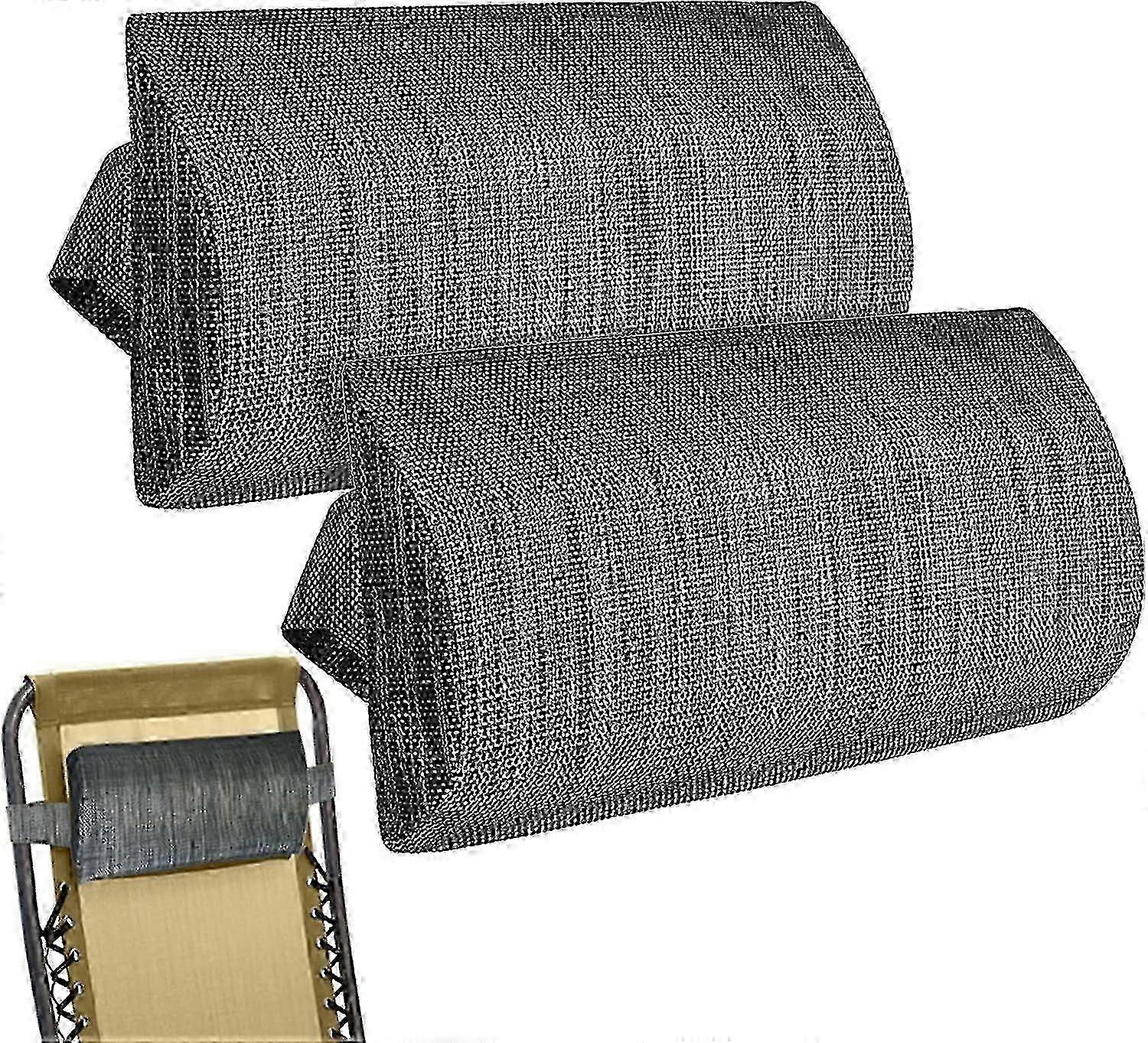 Verstellbares Kopfstützenkissen Für Sonnenliegen, Deckstühle, Garten- Und Strandstühle – Nackenstützkissen Für Den Außenbereich, Abnehmbarer Bezug, 2-teiliges Set