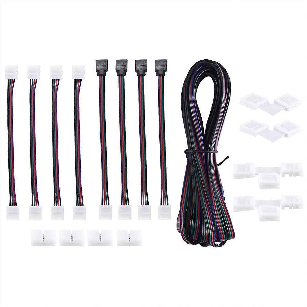 5 M Rgb-led-verlängerungskabel, 4-poliger Stecker, Montagesatz Für Lichtleisten, Flexibles Verbindungskabel