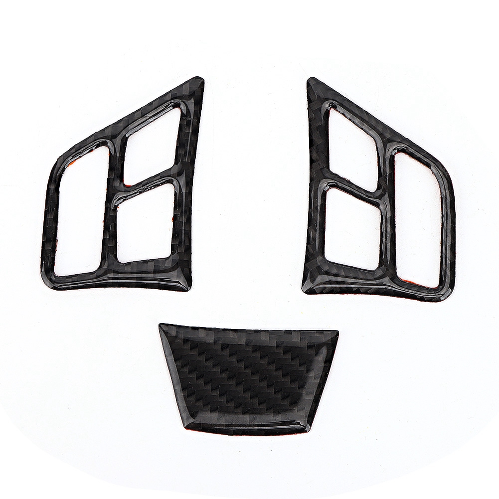 3 Dekorative Lenkradaufkleber Aus Kohlefaser, Interieur-zieraufkleber, Kompatibel Mit Bmw 3er (e90) 2005-2012