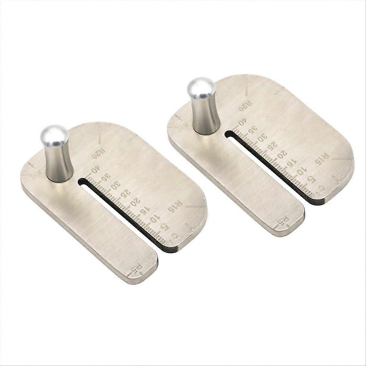 Set Mit 2 Schneidelinealen Aus Edelstahl Für Leder, Praktisches Zeichen- Und Messwerkzeug, Langlebig Und Präzise