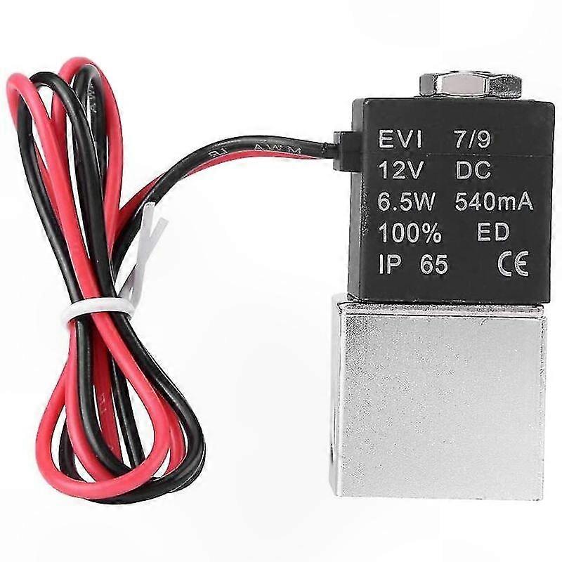 Pneumatisches 2-wege-magnetventil, Normalerweise Geschlossen, 1/4", Aluminium, 12 V Dc, Für Luft Und Wasser, Kompaktmagnet (dc12v)