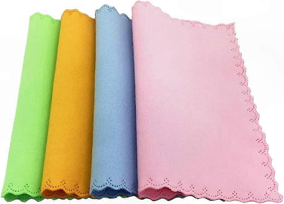 Packung Mit 20 Mikrofasertüchern Für Brillen, Verschiedene Farben, Weiche Und Effektive Reinigung, Keine Kratzer, Für Den Täglichen Gebrauch, Praktische Größe, Ideal Für Bildschirme Und Optische Gerät