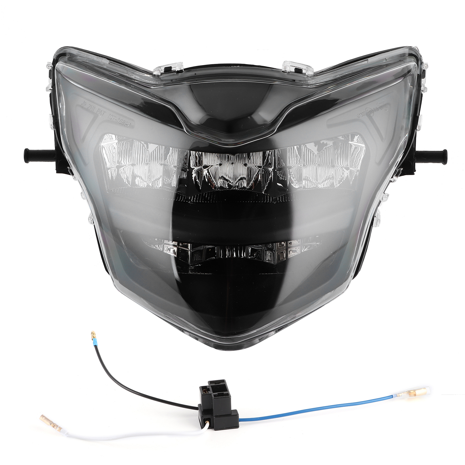 Leistungsstarker 12v-led-motorradscheinwerfer, Klare Linse, Frontoptik-modifikation, Kompatibel Mit Yamaha Lc135 V2-v6