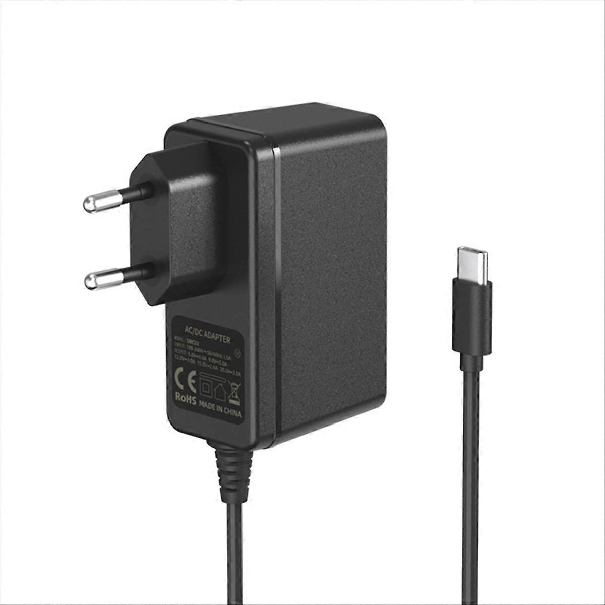 Usb-c-netzteil Mit Integriertem Netzkabel, Eu-stecker, Schnellladezubehör Für Elektronische Geräte, Europäischer Stecker, Typ-c-ladekabel, Kompaktes Netzteil.