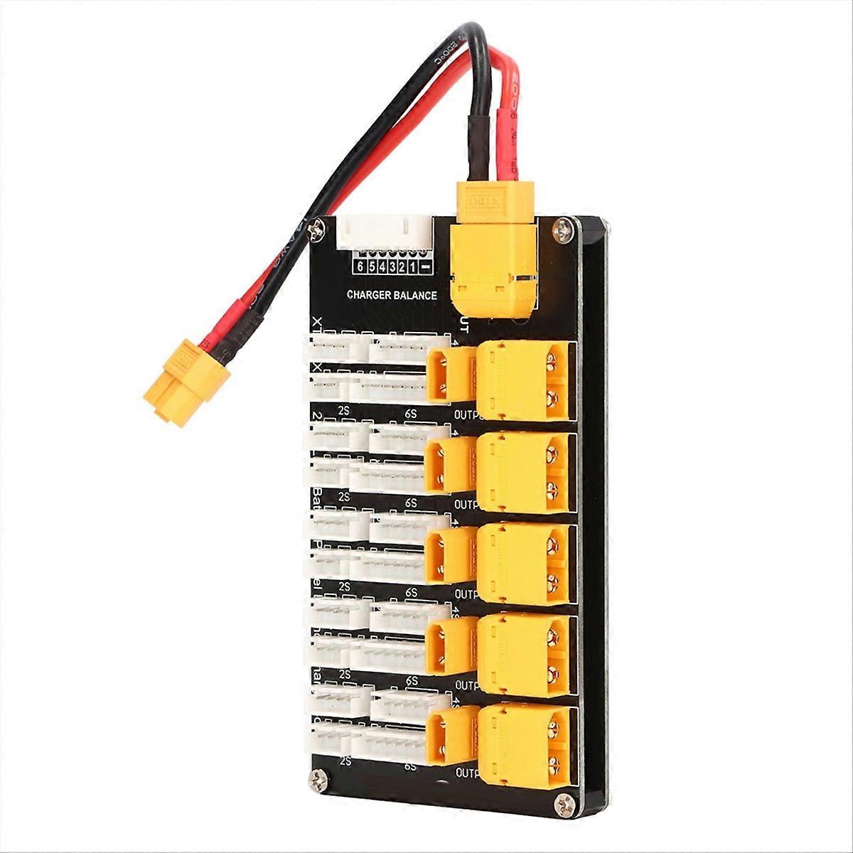 Paralleles Lipo-akkuladegerät Xt30 Xt60, Doppelsteckdosen-ladeplatine, Adapter Für Rc-akkus, Stecker, 2s-6s, Hohe Kompatibilität, Modellbau, Symmetrische Stromversorgung, Optimale Sicherheit, 180a.