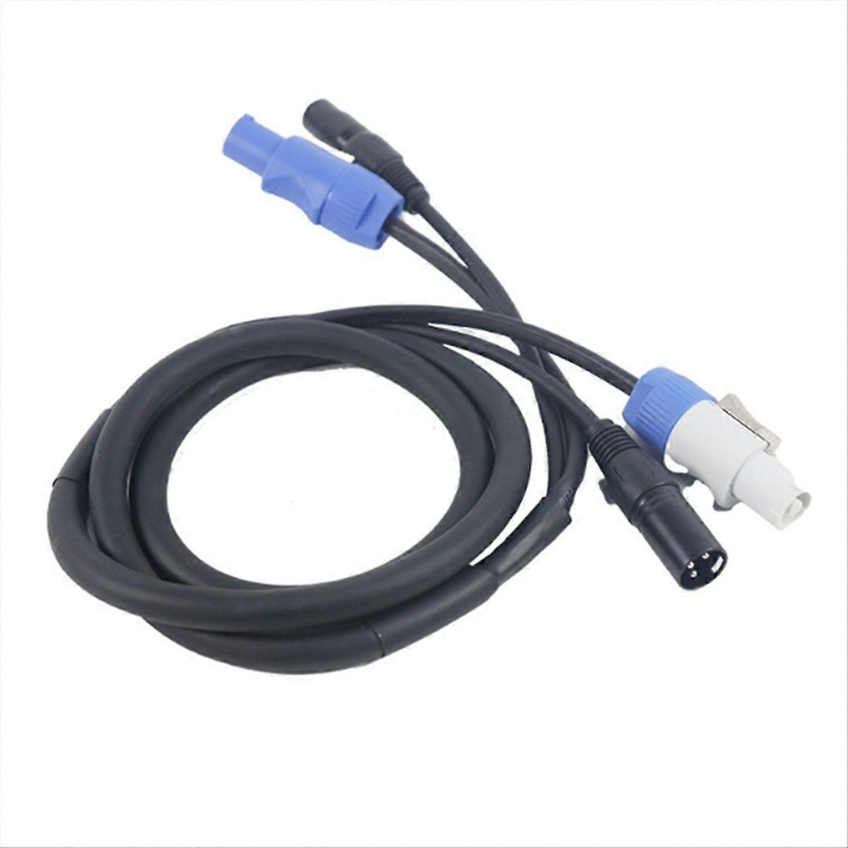 Powercon Combo-stecker Mit Xlr-kabel Für Audioübertragung, Steckdose Und Signal, Modell B, 2-in-1-hybridkabel, Professioneller Stecker, Standardlänge, Studio- Und Bühnenkompatibel.