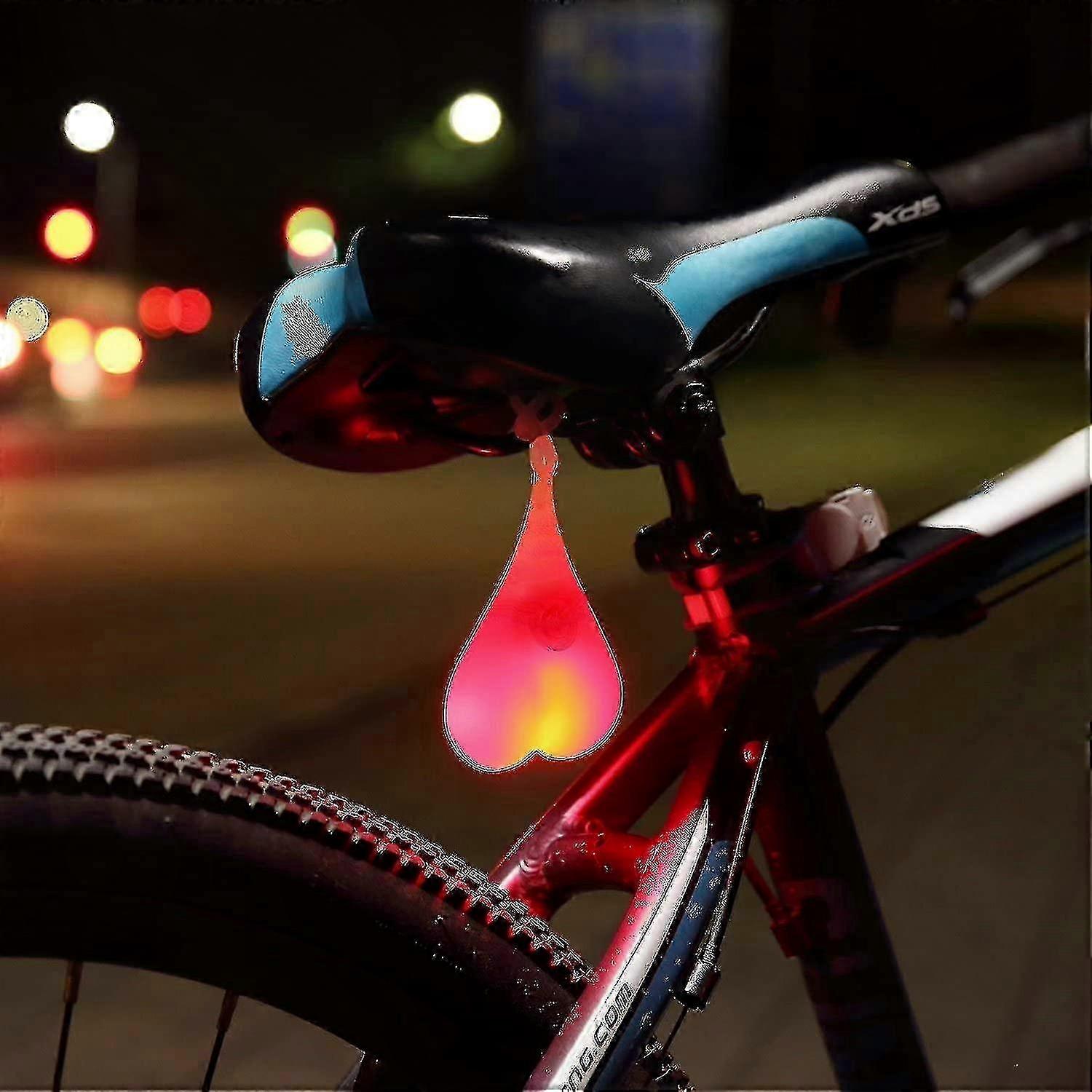 Silikon-fahrradrücklicht Für Mehr Sicherheit Bei Nacht, Kugelförmiges Rücklicht Für Den Stadtverkehr, Stoßfestes Design, Erhöhte Sichtbarkeit Auf Dunklen Straßen