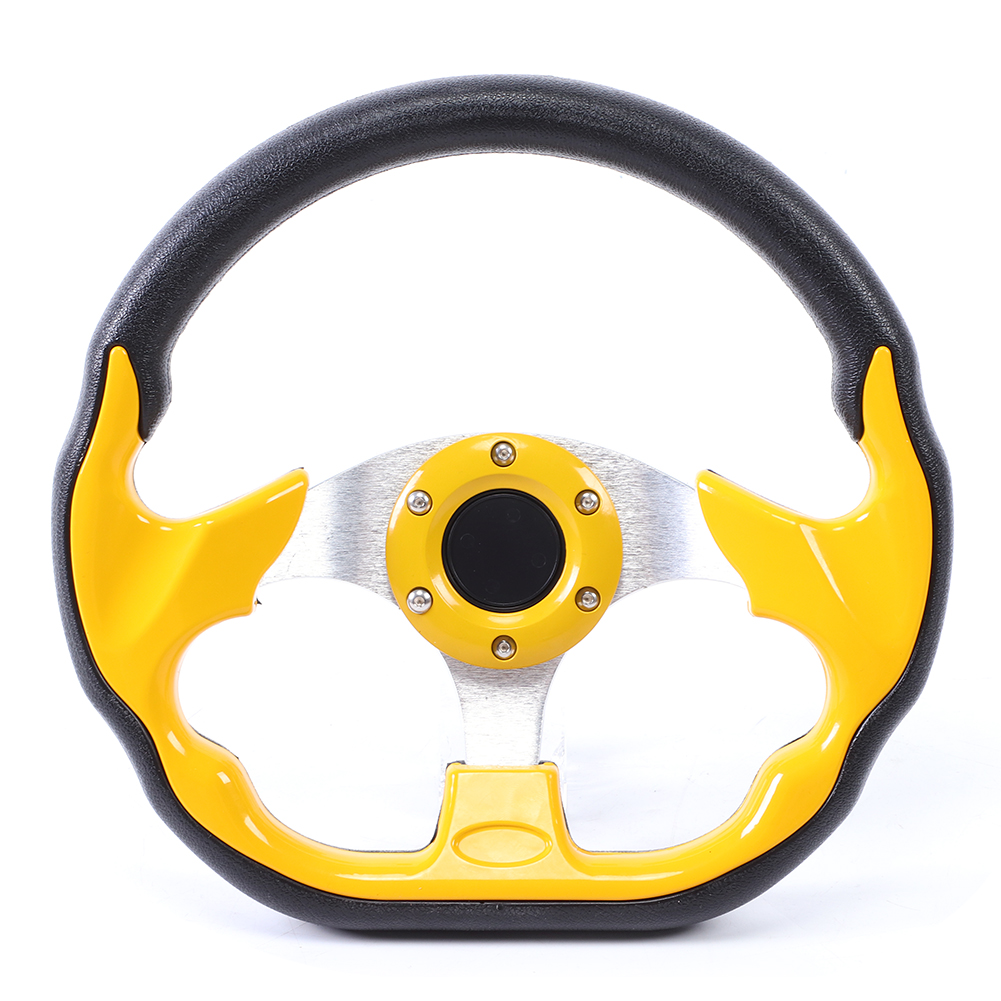 320 Mm (12,5 Zoll) Rennlenkrad Mit Hupenknopf, Aluminium/pvc, Universalzubehör