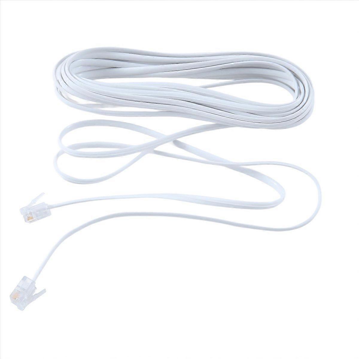 5 Meter Langes Rj11-telefonkabel (stecker Auf Stecker, 6p2c), Festnetzanschlusskabel Für Modem Und Wandsteckdose