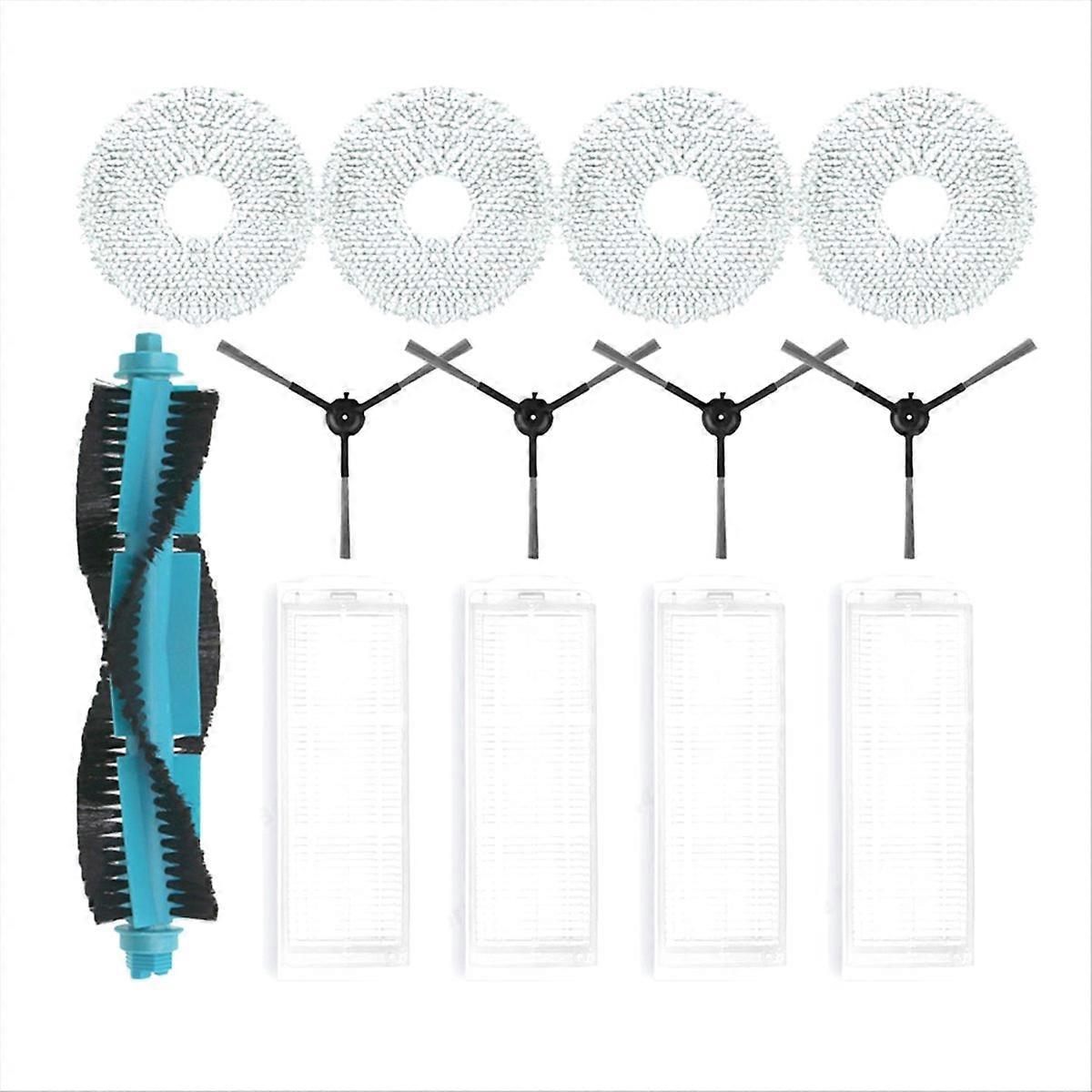 Hauptseitenbürste + Filter + Wischmopp Für Staubsauger 11090 Revolution, Kompatibles Ersatzteilset, Reinigungszubehör, Komplettset, Ersatzteile, Effiziente Wartung, Für Den Hausgebrauch.