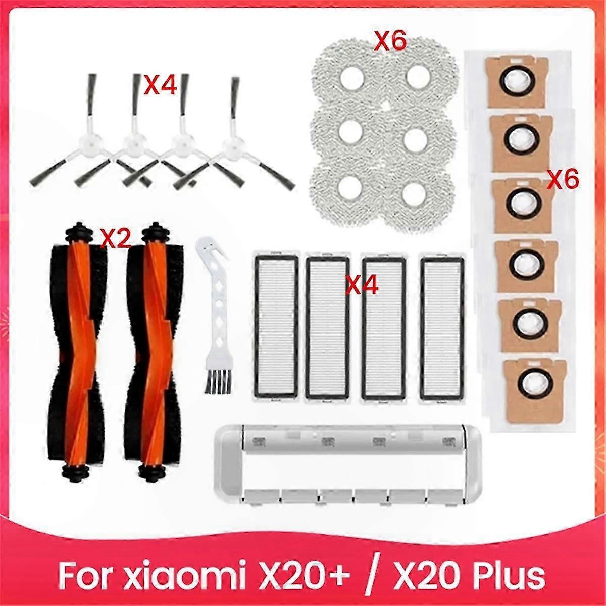 Ersatzseitenbürste Und Hepa-filter Für X20+ Saugroboter-ersatzteile