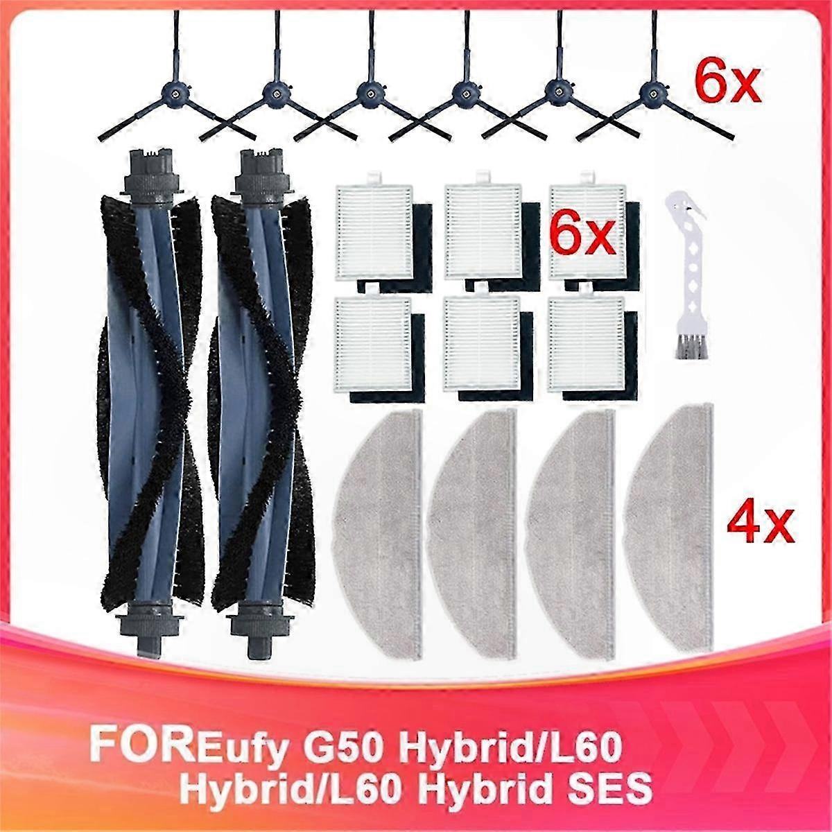 Ersatzset Für Die Saugroboter Hybrid G50 Und L60 – Hauptbürste, Seitenbürsten, Filter Und Wischmopps Enthalten
