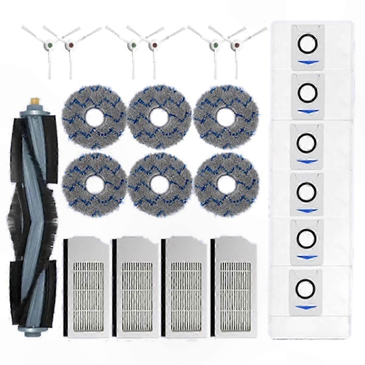 Auffangbeutel Für Saugroboter, Hepa-filter, Hauptbürste, Seitenbürsten Und Wischmopp - Kompatibel Mit X1 Omni Und T10 Omni, Komplettes Ersatzteilset, Effizientes Reinigungszubehör.