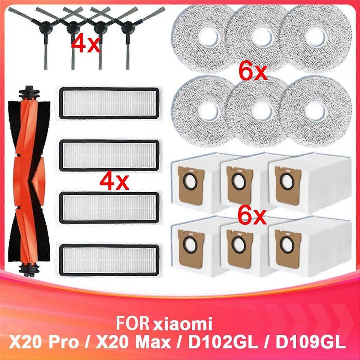 Ersatzteilset Kompatibel Mit Den Saugrobotern X20 Pro, X20 Max, D102gl Und D109gl – Ersatzteile