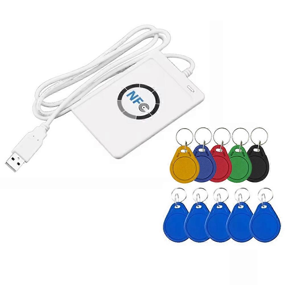 Acr122u Rfid-lesegerät, Ic-kartenkopierer + 5 Wiederbeschreibbare Uid/cuid-schlüsselanhänger