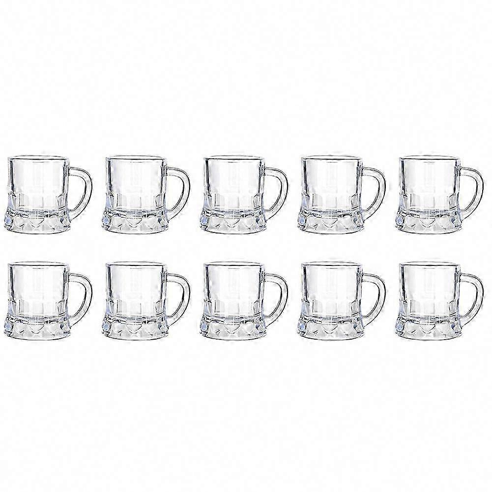 Set Mit 10 Mini-bierkrügen, Schnapsgläser Aus Kunststoff Für Bierverkostungen Und Party-shots