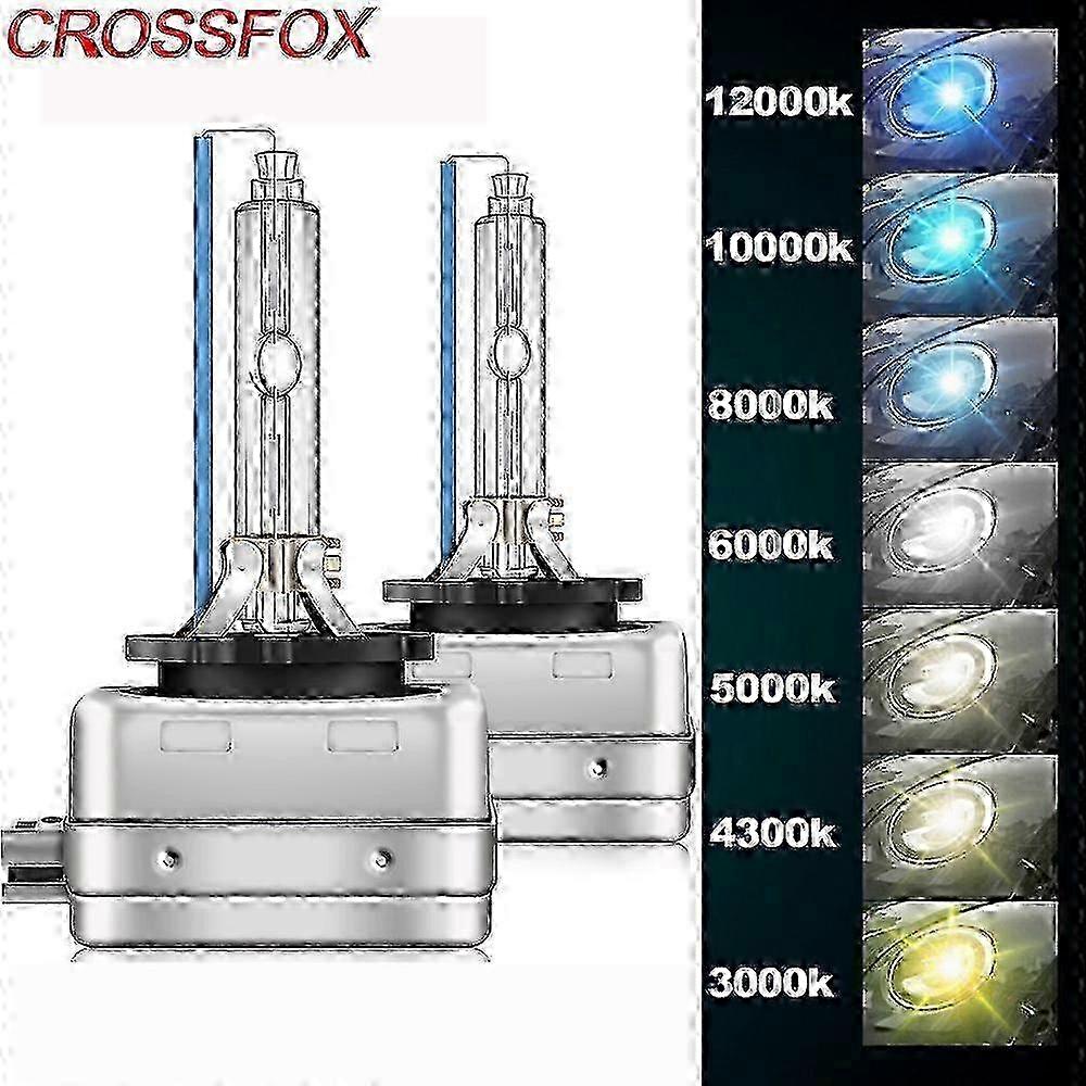 2er-pack 35w 3000k Gelbe Hid-autoscheinwerferlampen, D1s-kompatibel, Hochleistungsersatz