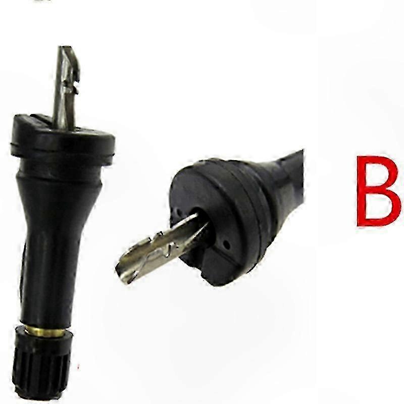 4 Universelle Gummi-reifenventile Mit Reifendruckkontrollsystem (tpms), Kompatibel Mit Suvs Und Limousinen, Set Mit 4 Drucksensoren