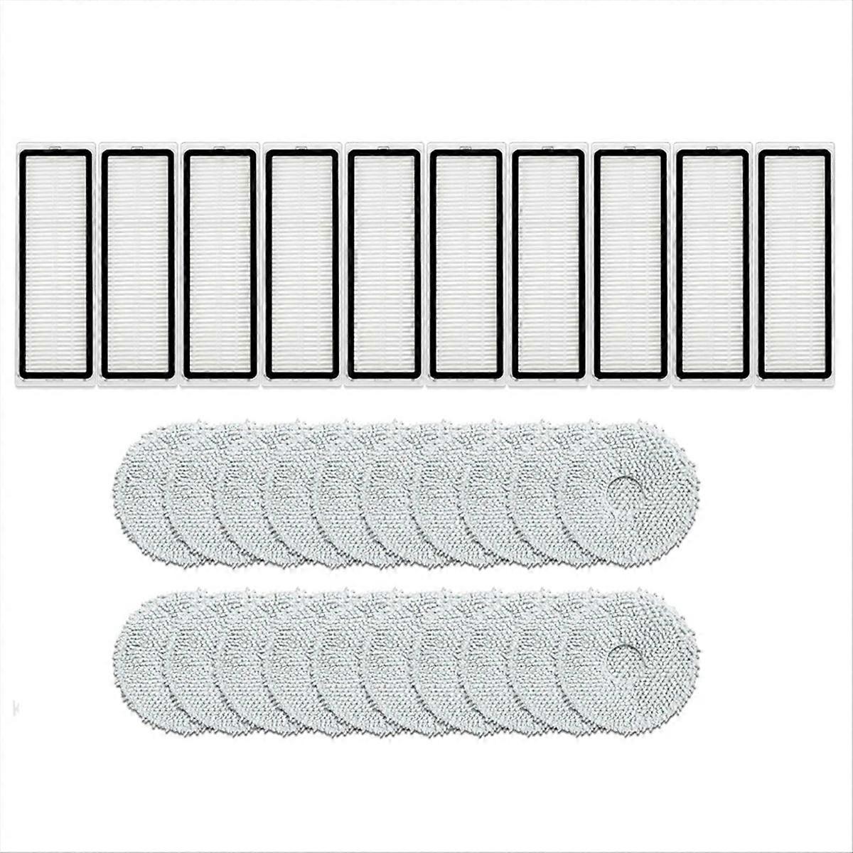 Ersatzteile Für Saugroboter: Hepa-filter Und Ersatzwischer, Kompatibles Zubehör Für Die Automatische Reinigung, Ersatzteilset Für Saugroboter, Mikrofasertuch Und Hochleistungsfilter