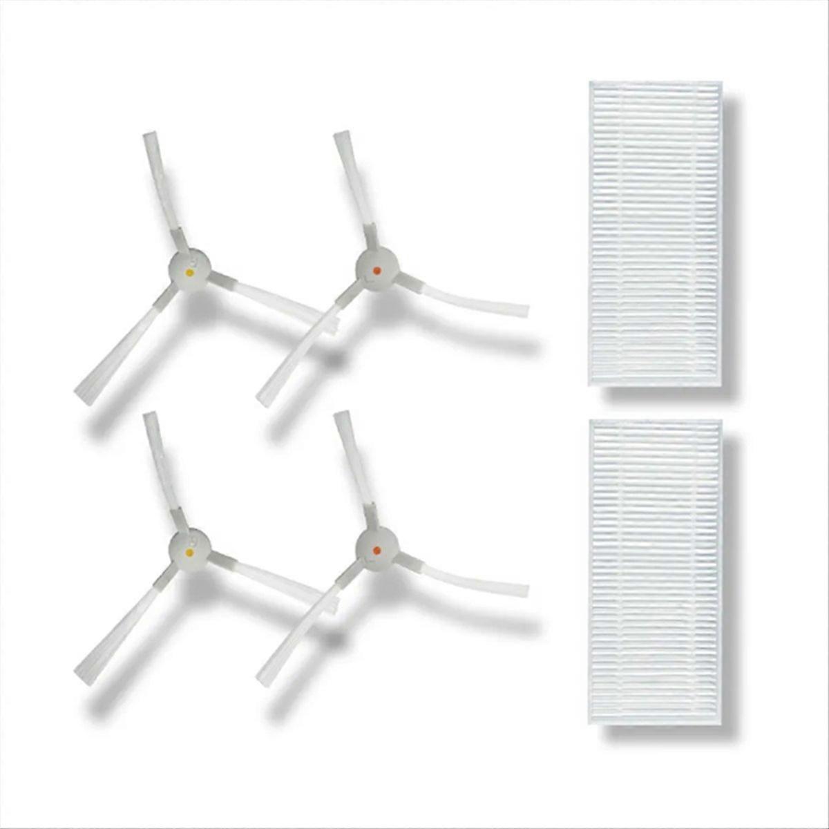 6-teiliges Set Waschbarer Seitenbürsten Mit Hepa-filter Für Den Abir R30 Staubsauger, Ersatzteile, Rotationsbürsten-set Und Hochleistungsfilter