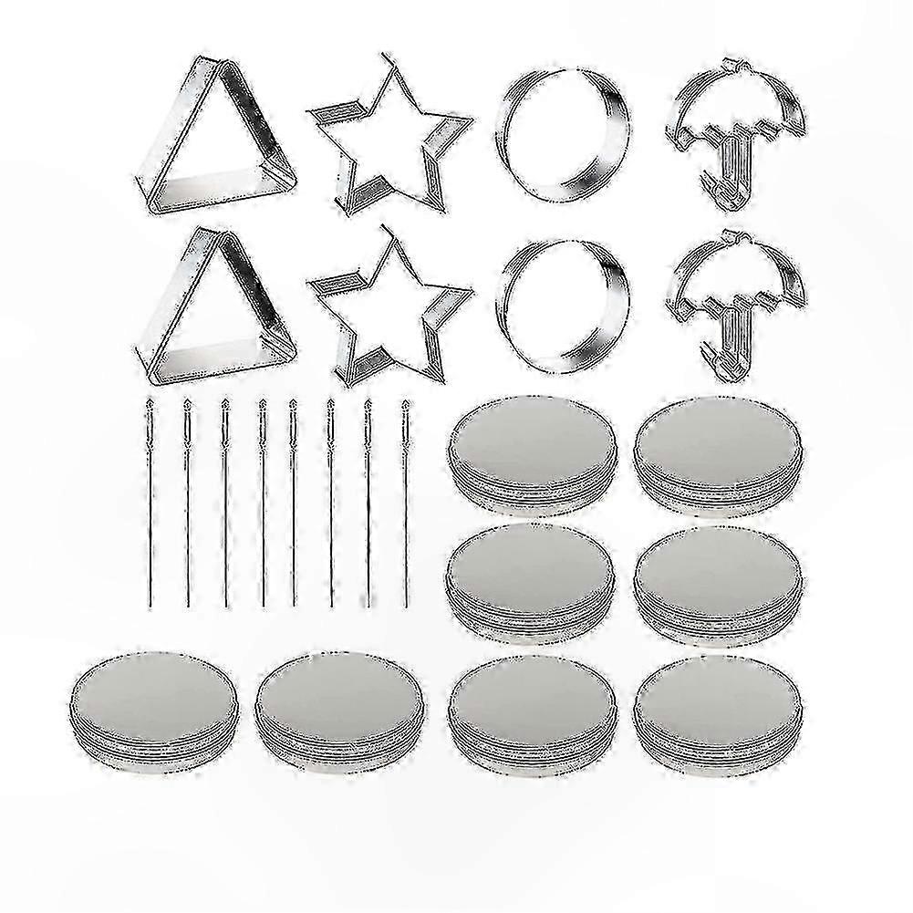 Set Mit 24 Ausstechformen, Metalldose Und Nadel – Ideal Zum Backen Und Basteln