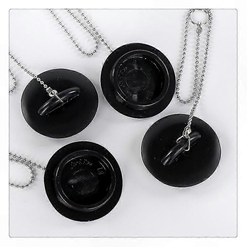 10er-pack Universal-ablaufstopfen Mit Kette, Für Badewanne Und Waschbecken (45 Mm)