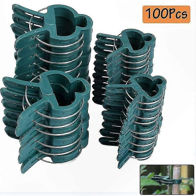 100 Pflanzenstäbe Mit 2 Verstellbaren Gartenclips Für Sämlinge Und Jungpflanzen