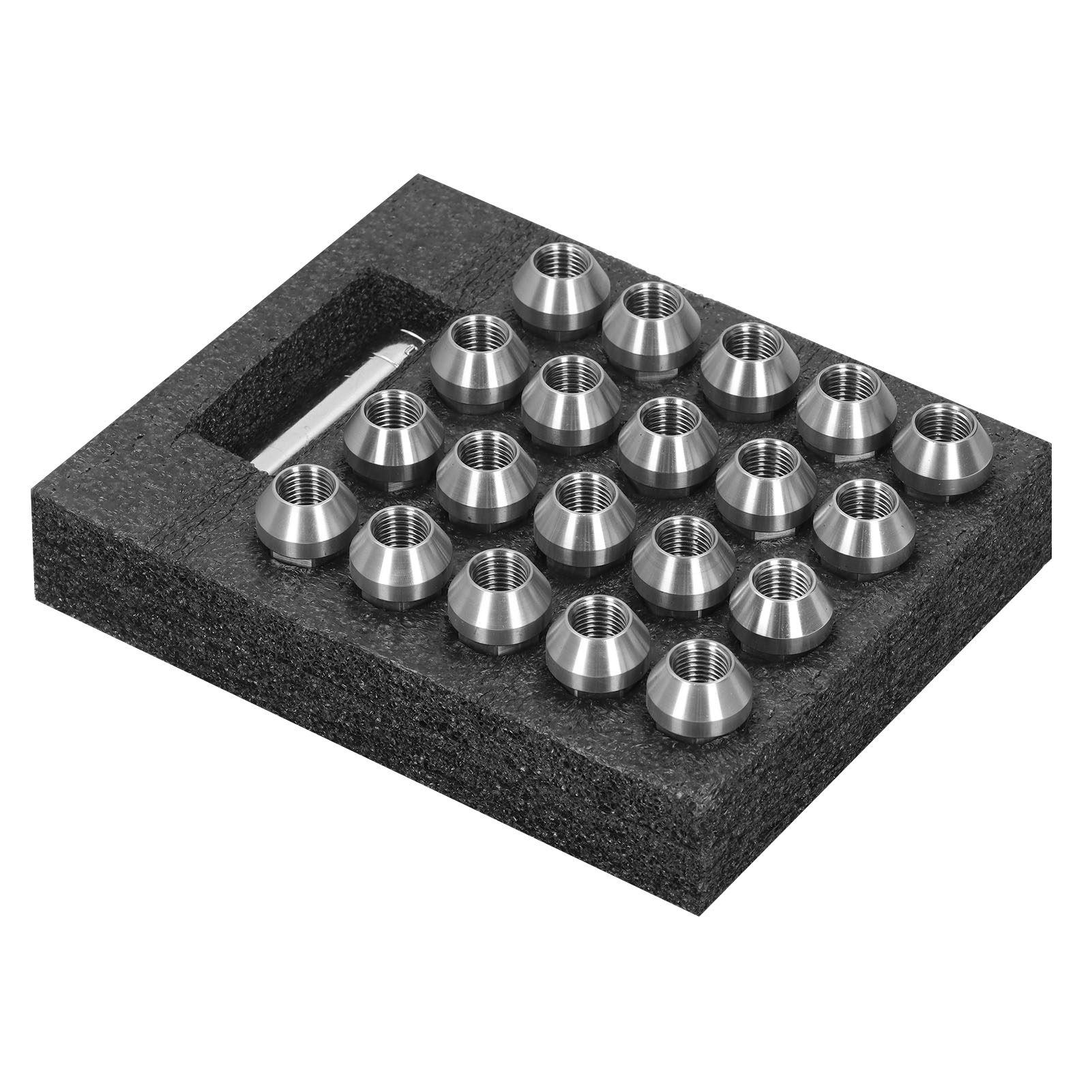 M14x1,5 Feingewinde-radmuttern, 50 Mm Höhe, Packung Mit 20 Stück Aus Rostfreiem T304 Edelstahl, Hochfestes Diebstahlsicherungsschloss.
