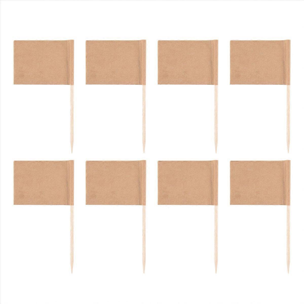 200 Etiketten Aus Kraftpapier Für Cupcakes Und Andere Lebensmittel, Käsemarker, 200er-packung