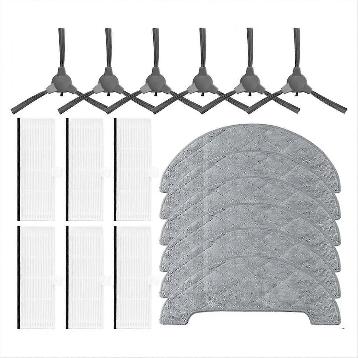 Kuanlitu G1 Seitenbürste + Hepa-filter, Ersatzteile Für Saugroboter, Reinigungsset, Kompatible Ersatzteile, 2 Stück