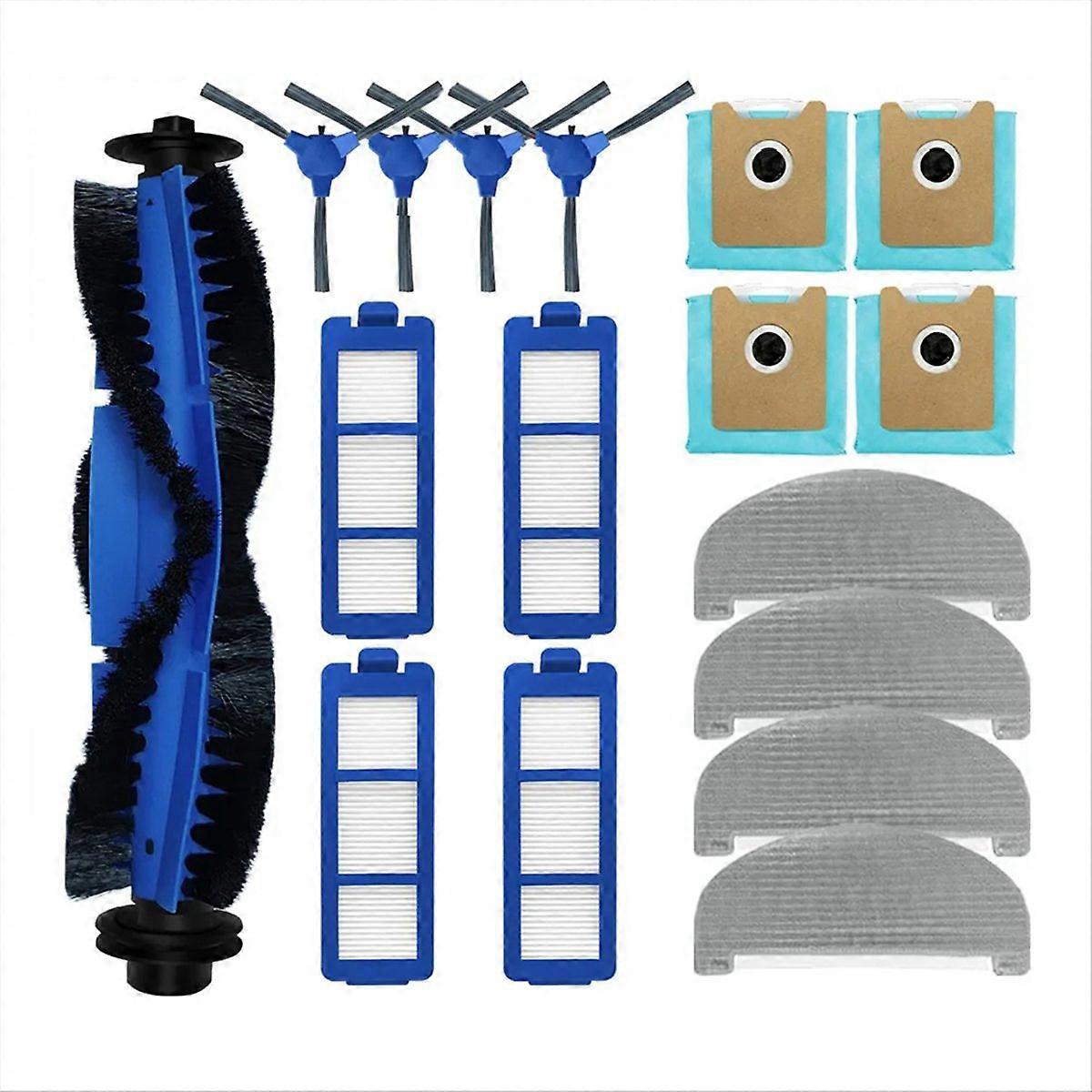 Seitenbürste + Filter + Ersatzmopps Für Clean G40 Hybrid+ / G35+, Wartungszubehörset, Reinigungstücher, Kompatible Roboterstaubsaugerteile, Komplettpaket.