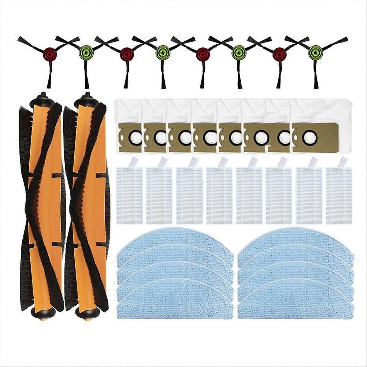 Hauptseitenbürste + Hepa-filter + Wischmopp Für G2/g2d Roboter, 34-teiliges Set, Kompatibles Ersatzzubehör, Effiziente Reinigung, Komplettset.