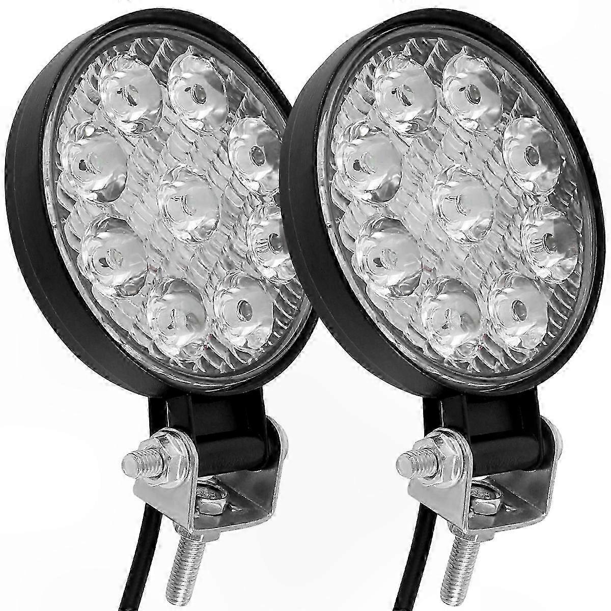 2er-pack Runde Led-arbeitsscheinwerfer, 480 W, 6000 K, 5000 Lm, Ip68 Wasserdicht, Für Geländewagen, Suv, Lkw, Transporter Und Offroad-fahrzeuge