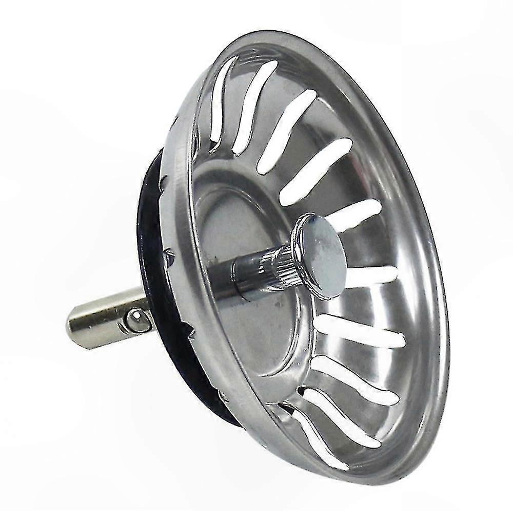 Spülbeckenstöpsel Und Sieb Aus Edelstahl, 79 Mm, Abflussschutzset
