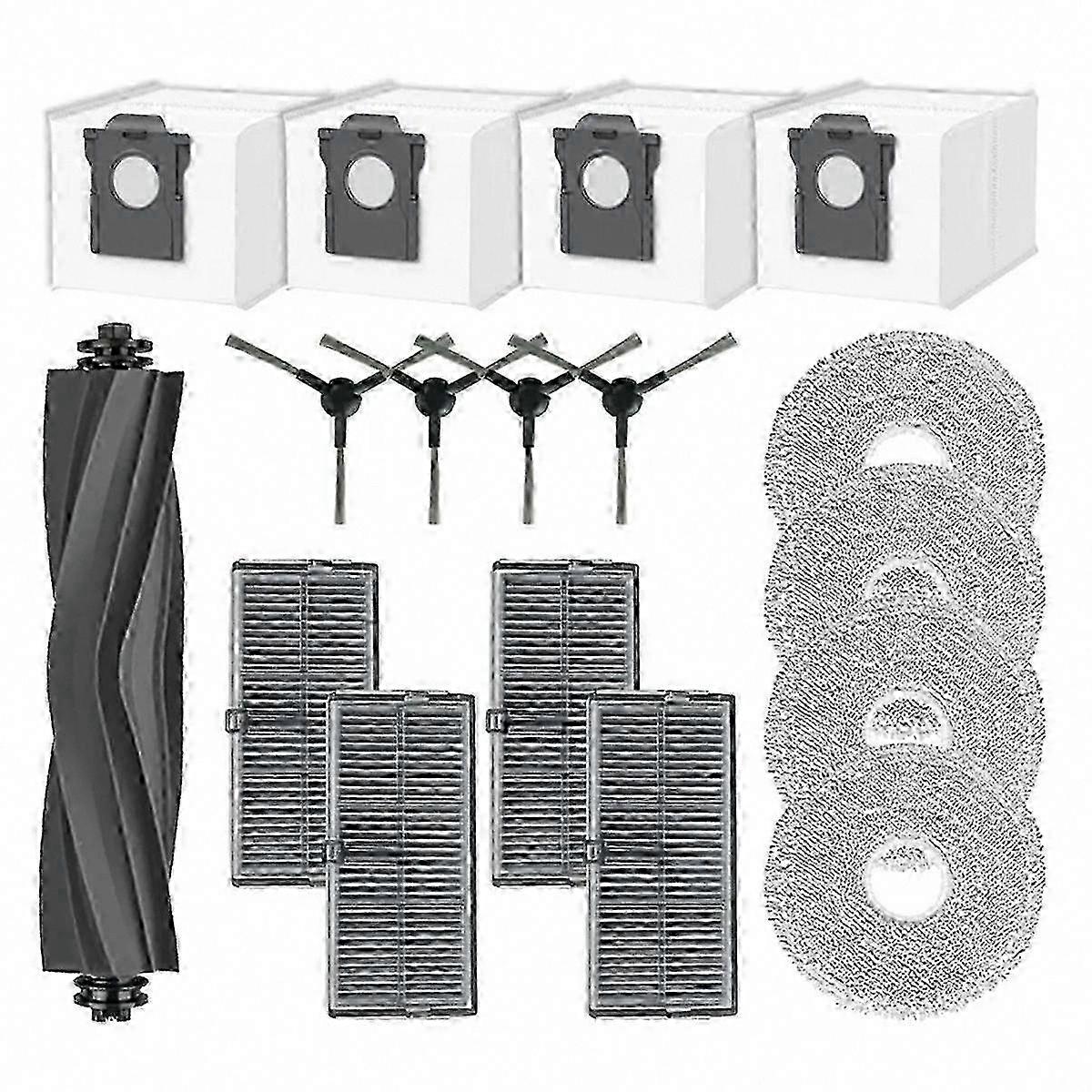 Seitenbürste, Hepa-filter, Wischmopp Und Staubbeutel Für Dreame Mova E30 Ultra – Ersatzteile, Komplettes Wartungsset, Kompatibles Reinigungszubehör, Einfacher Austausch.