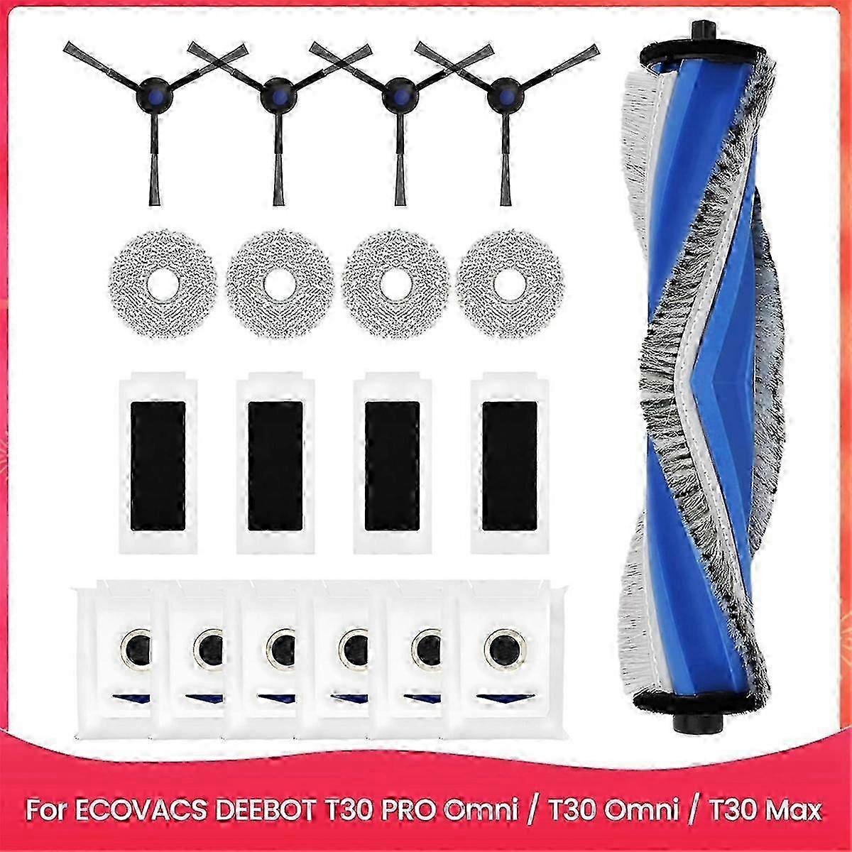 Ersatzteile Für T30 Pro Omni T30 Omni T30 Max Saugroboter: Hauptseitenbürste + Ersatz-hepa-filter