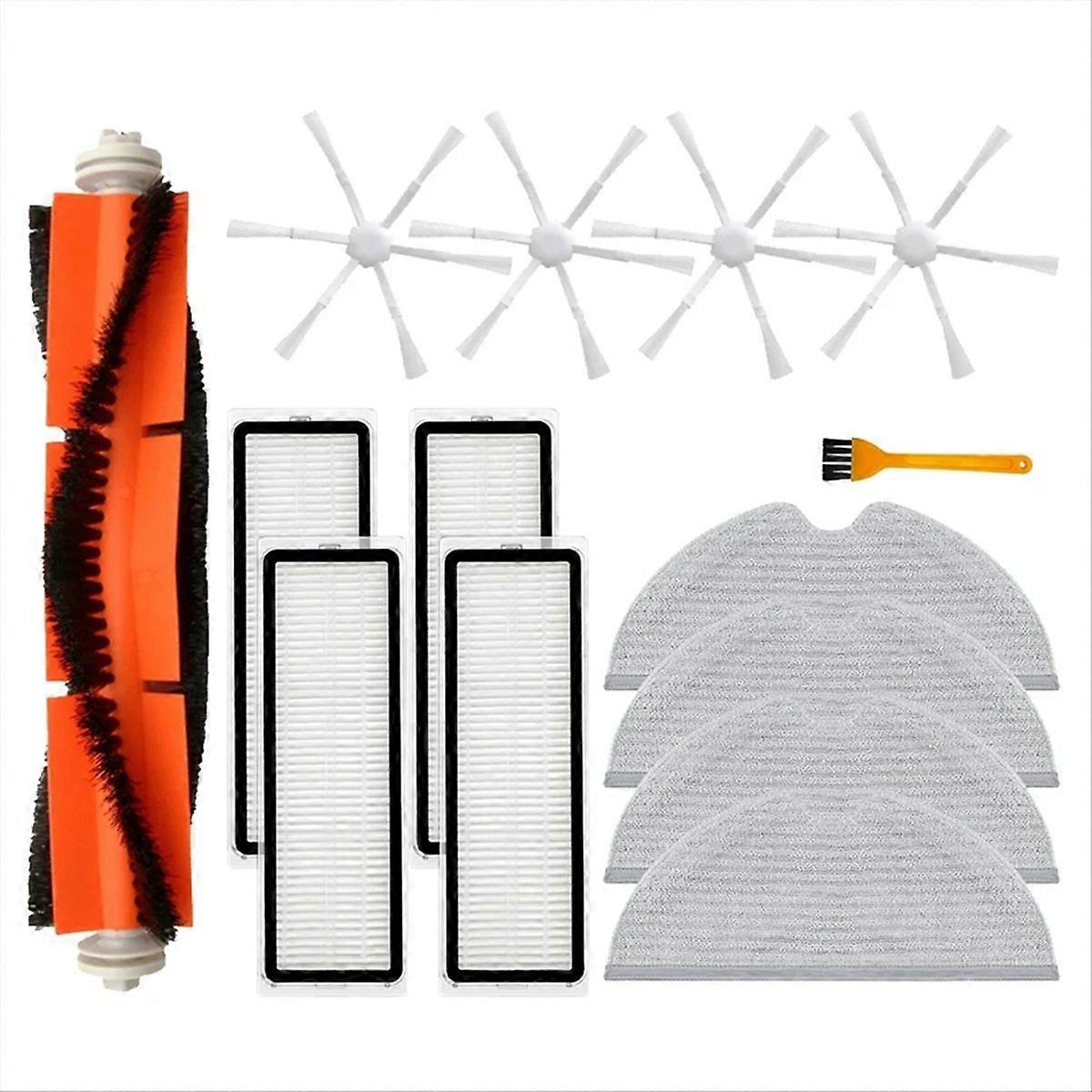 Seitenbürste + Hepa-filter + Wischmopp Für Mi Robot Vacuum Mop, Komplettes Wartungsset, Ersatzteile Für Die Tägliche Reinigung, Kompatible Ersatzteile, Effizientes Ersatzteilset.
