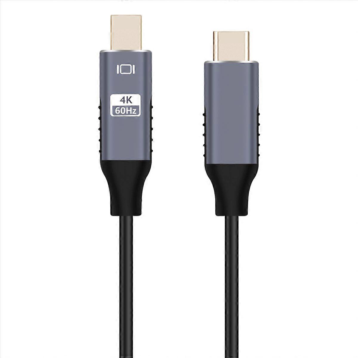 Usb-c-auf-mini-displayport-4k-kabel, Typ-c-videoadapterkabel, Kompatibel Mit Macbook, Monitoren Und Projektoren, Hohe Auflösung, Robust Und Zuverlässig