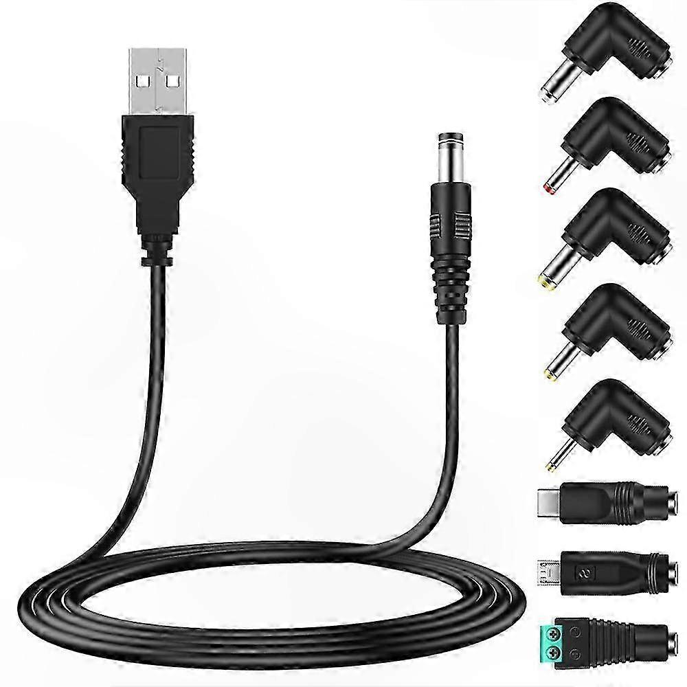 Universelles 5v Usb-stromkabel Mit 8 Anschlüssen Für Android-smartphones Und -tablets, Mehrfachladegerät Kompatibel Mit Mobilgeräten, Vielseitiges Ladezubehör.