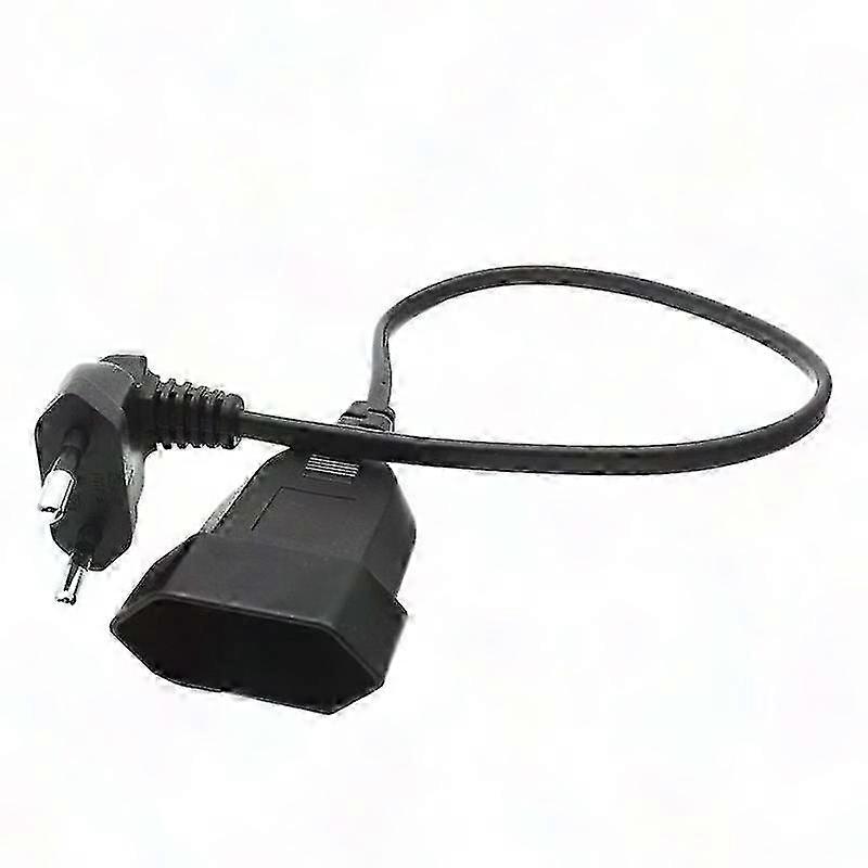90°-verlängerungskabel (stecker Auf Buchse) Für Computer-pdu, 0,6 M, Europäischer Stecker, Server-netzteil, 60 Cm Länge, Rechtwinkliger Adapter, Universal-netzkabel