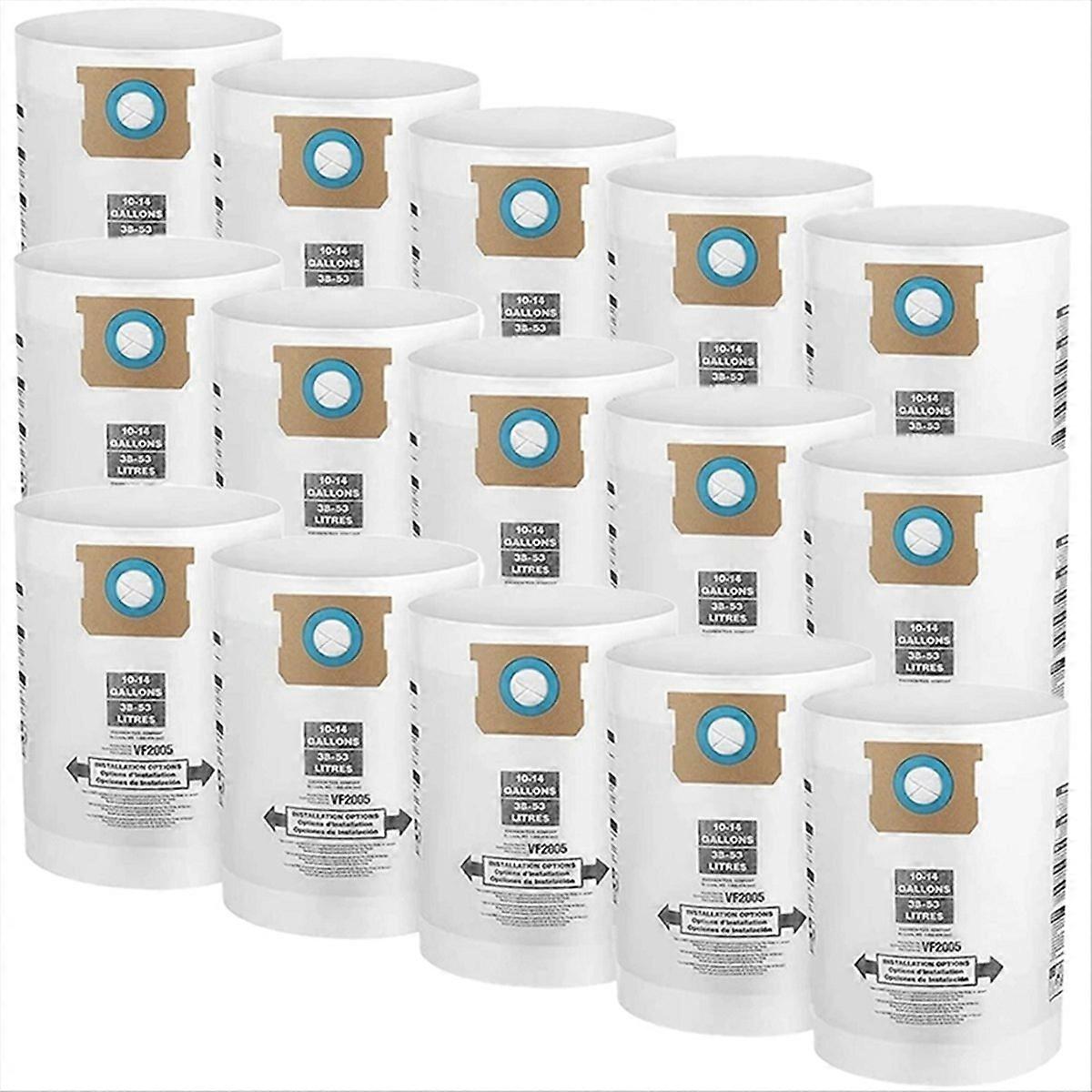 Packung Mit 15 Vf2005 Filterbeuteln Für Staubsauger 9066200, Kompatibel Mit 10-14, Staubbeutel-ersatz, Hohe Leistung, Sparpackung