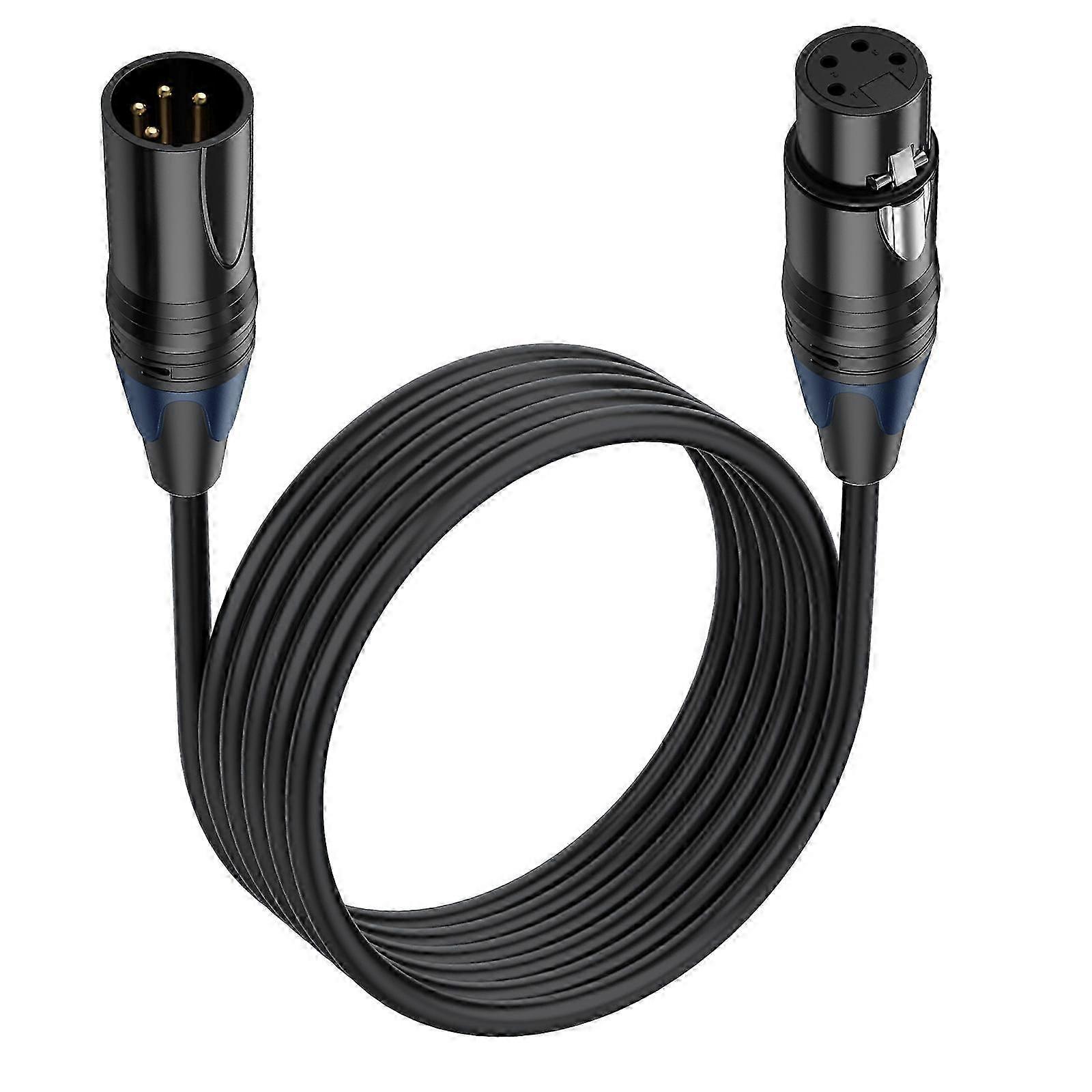 4-poliges Stromkabel (stecker Auf Buchse) Für Kameramonitor, Audiosystem, Dslr-bildschirm, Stromanschlusskabel, Flexible Länge, Professionelles Videozubehör