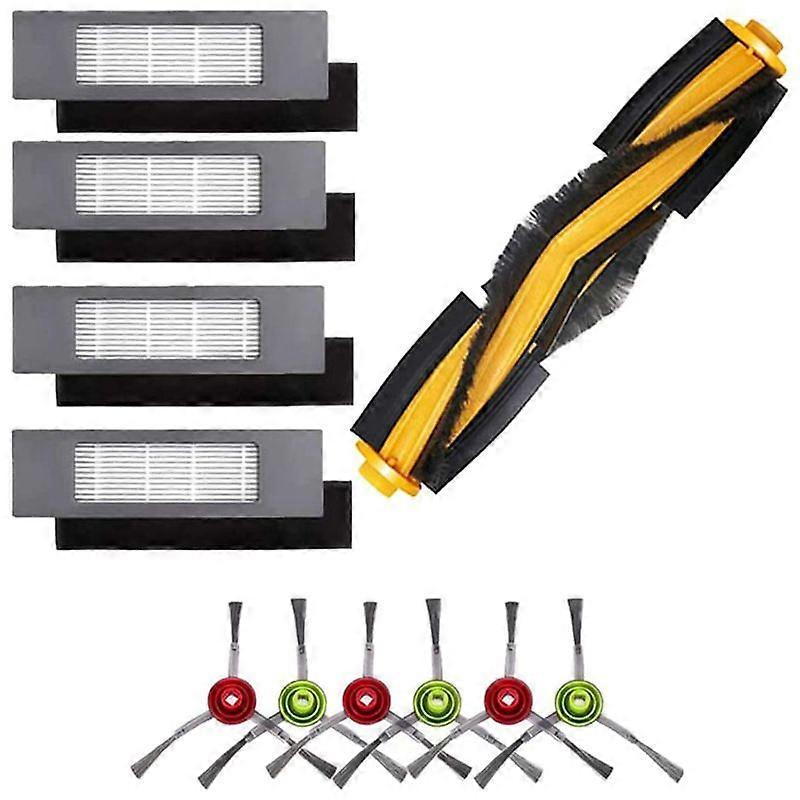 Hauptbürste N8 T8 + 4 Filter + 6 Seitenbürsten, Komplettset Für Saugroboter, Einfacher Austausch, Langlebiges Zubehör, Effiziente Wartung, Kompatible Ersatzteile, 11-teilige Packung.