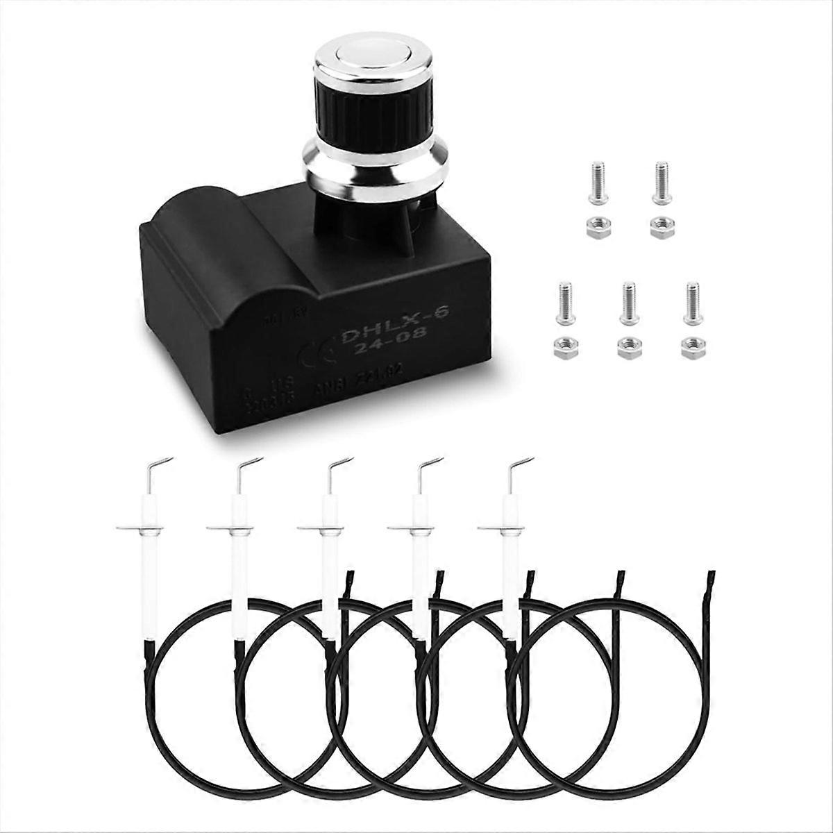 Druckknopf-grillzünder, Elektronisches Zündset Für Gasgrills, Universelles Ersatzteil, Direkter Austausch, Kompatibel Mit Außengrills.