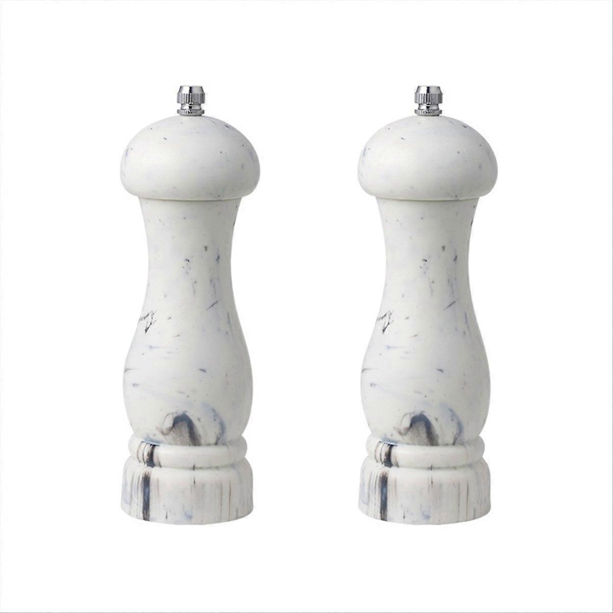 Pfeffer- Und Salzmühle, 2er-set, Marmoroptik, Nachfüllbar Und Elegant