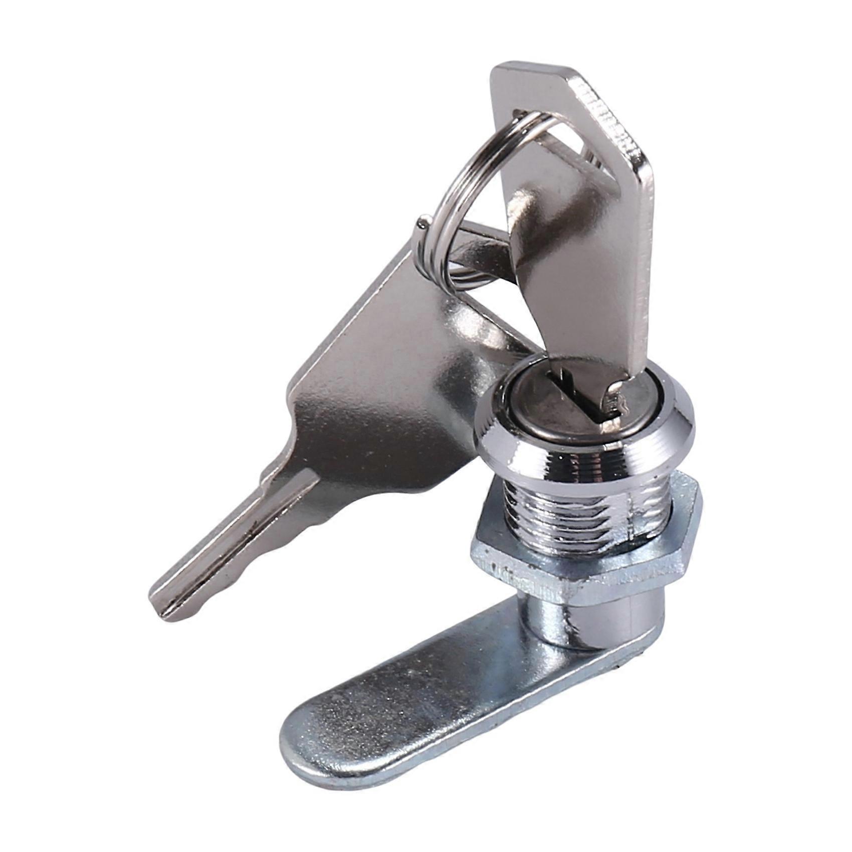 Nockenschloss Für 16-mm-schubladen Mit 2 Schlüsseln, Drehbares Büroschloss, Metallverriegelungsmechanismus, Ideal Für Möbel Und Schränke