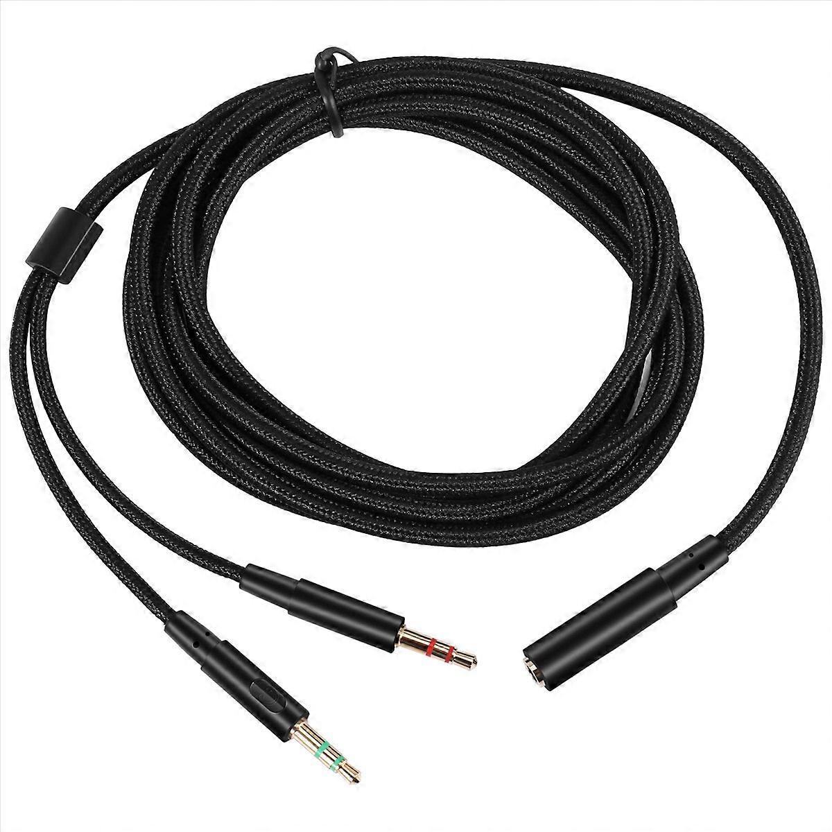 Universelles 3,5-mm-2-in-1-audiokabel Für Gaming-headsets, Kabelverlängerung Kompatibel Mit Pc, Ps4, Xbox, Flexible Länge, Stecker-buchse, Vielseitiges Gaming-zubehör.
